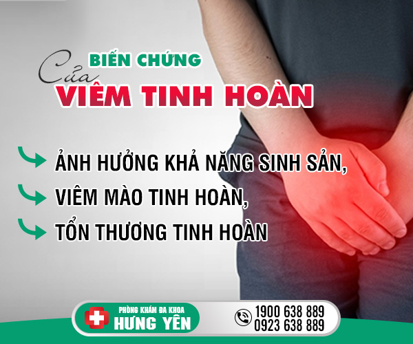 Biến chứng của viêm tinh hoàn