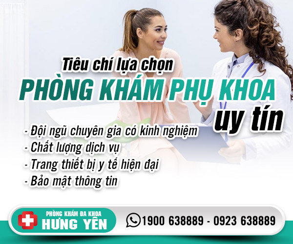 Tiêu chí lựa chọn phòng khám phụ khoa