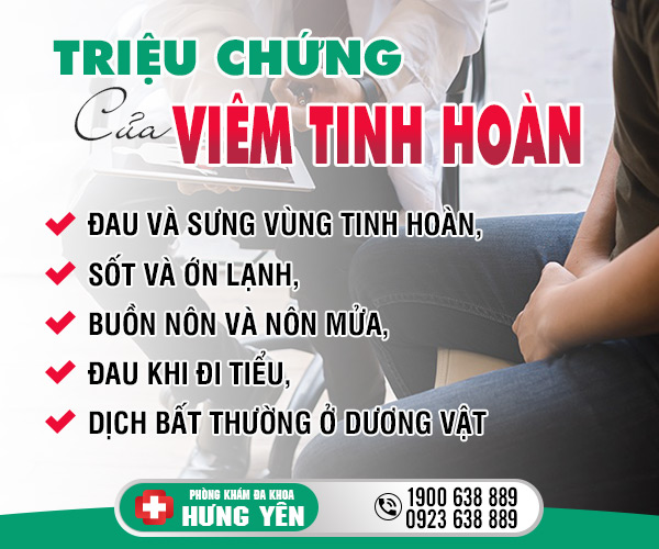 Triệu chứng của viêm tinh hoàn