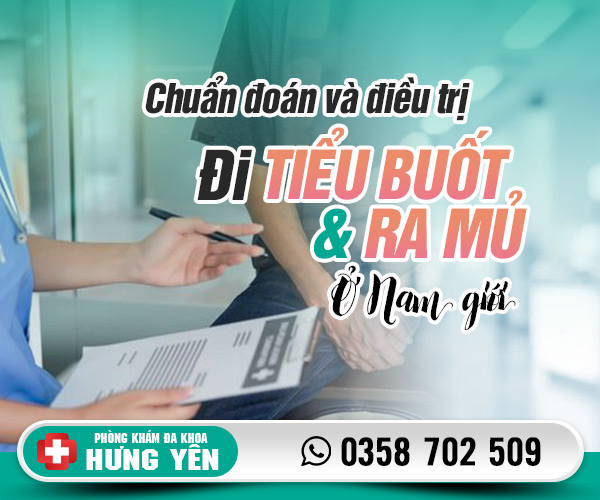 Chẩn đoán và điều trị đi tiểu buốt và ra mủ ở nam giới