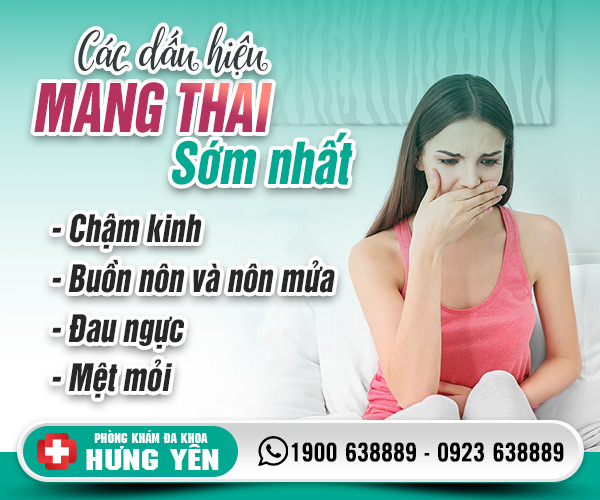 Các dấu hiệu mang thai sớm nhất