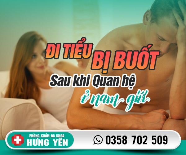 Đi tiểu buốt sau khi quan hệ ở nam giới