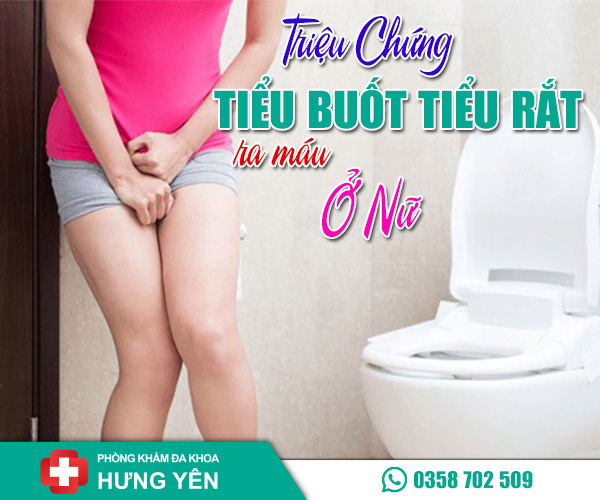 Triệu chứng tiểu buốt tiểu rắt ra máu ở nữ