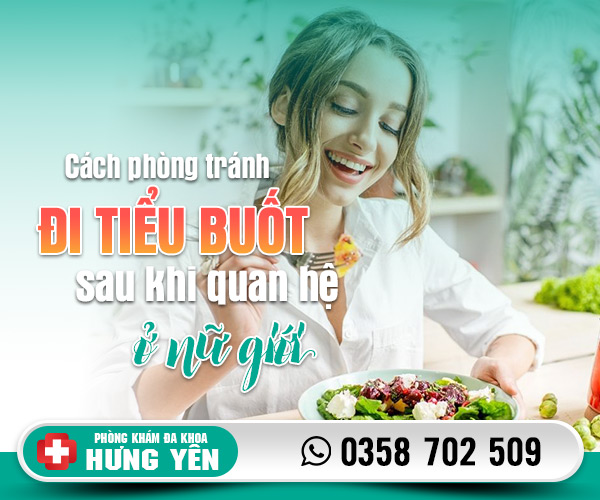 Cách phòng tránh đi tiểu buốt sau khi quan hệ ở nữ