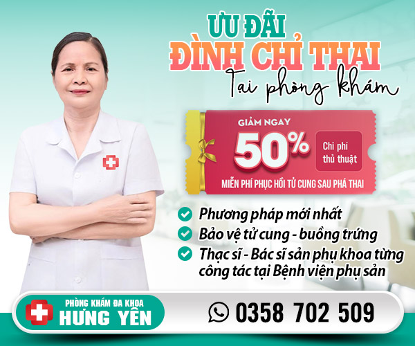 Ưu đãi đình chỉ thai tại phòng khám Hưng Yên