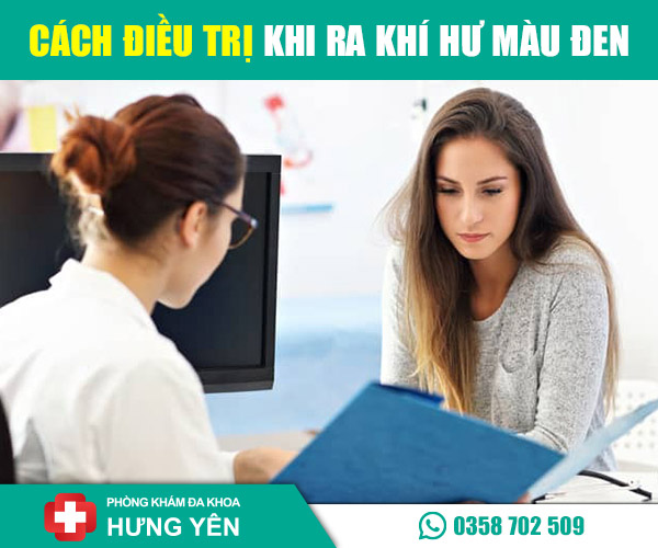 Cách điều trị khi ra khí hư màu đen