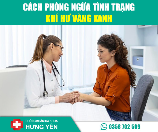 Cách phòng ngừa tính trạng khí hư màu vàng xanh