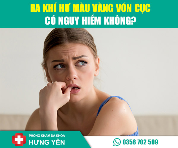 Ra khí hư màu vàng vón cục có nguy hiểm không