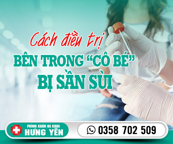 Cách điều trị bên trong cô bé bị sần sùi