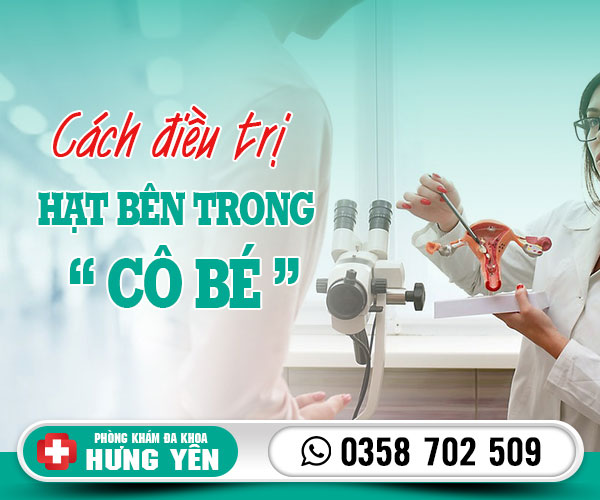 Cách điều trị hạt bên trong cô bé