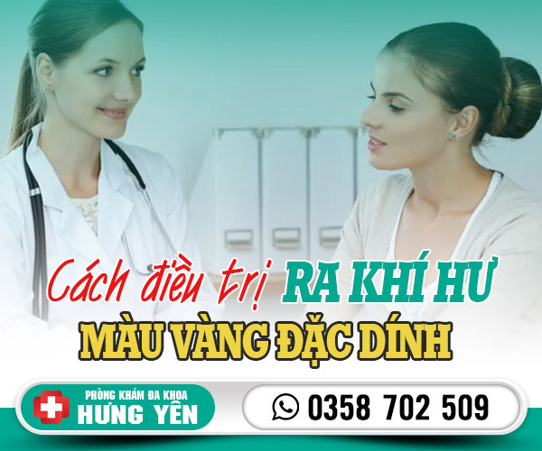 Cách điều trị ra khí hư màu vàng đặc dính