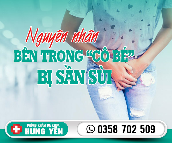 Nguyên nhân bên trong cô bé bị sần sùi