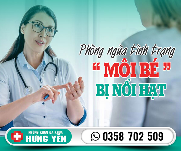 Phòng ngừa môi bé bị nổi hạt